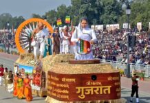 ‘સ્વતંત્રતા કા મંત્રઃ વંદે માતરમ’ થીમ આધારિત ગુજરાતના ટેબ્લોને “પોપ્યુલર ચોઈસ” કેટેગરીમાં પ્રથમ ક્રમનો રાષ્ટ્રીય એવોર્ડ